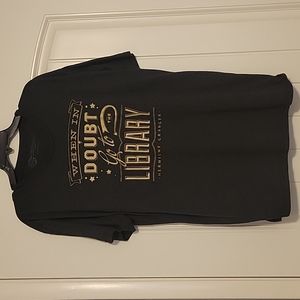 Out of Print "When In Doubt Go to the Library" Harry Potter Tee XXL
